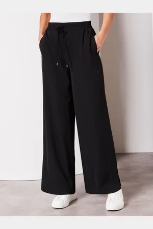Lipsy London Black Relaxed Wide Leg Trousers AU 16