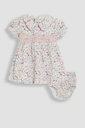 JoJo Maman Bébé Ditsy Floral Smocked Jersey Dress 1.5