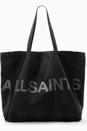 AllSaints AllSaints Black Large Biggy 100% Organic Cotton Tote Bag One