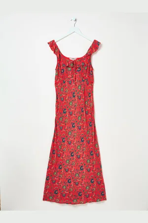 Fat Face FatFace Ali Frill Midi Dress AU 18 S