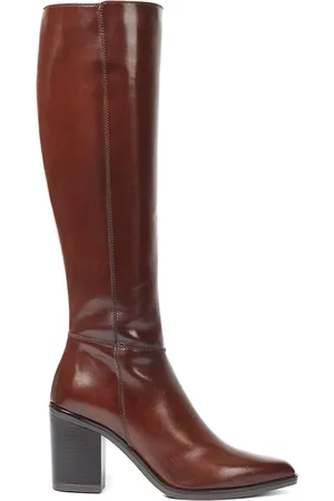 JONES BOOTMAKER Cagliari Wide Calf Fit Knee High Black Boots AU 7 (EU 38)