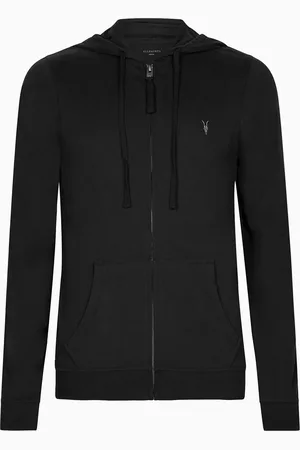 AllSaints Allsaints Black 100% Cotton Brace Hoodie M