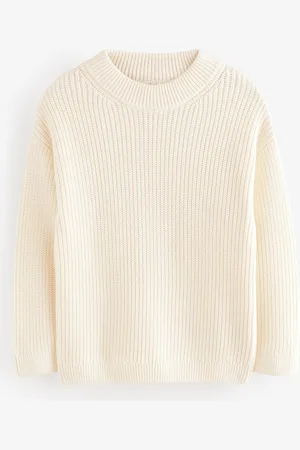 Next Cream Knitted Jumper (3-16yrs) 10 Years (140cm)