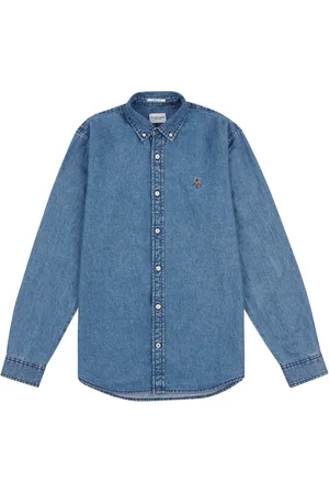 U.S. Polo Assn. U. S. Polo Assn. Mens Chambray 100% Cotton Shirt L