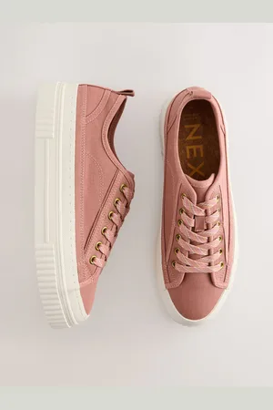 Next Pink Forever Comfort Canvas Chunky Baseball Lace Up Trainers AU 5.5 (EU 36)