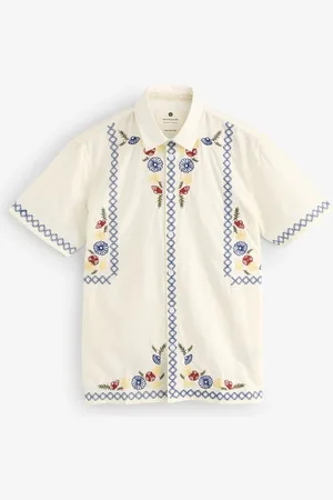 Anerkjendt Theo Cross Stitch 100% Cotton Shirt xlarge