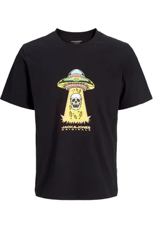 JACK & JONES Skull Print 100% Cotton T-Shirt 14 Years (164cm)