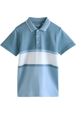 Next Colourblock Stripe Short Sleeve 100% Cotton Polo Shirt (3-16yrs) 5 Years (110cm)