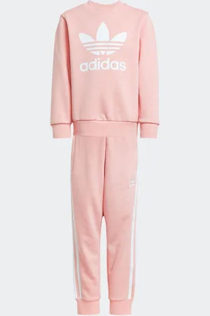 adidas Pink Adicolor Crew Tracksuit 3
