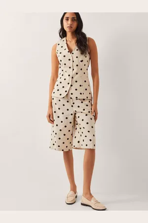Monsoon Isabel Polka Dot Longline Shorts 16
