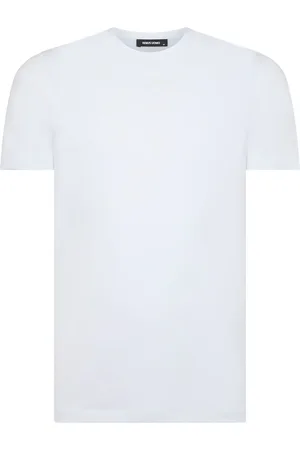 Remus White Tapered Fit Cotton Stretch T-Shirt XL