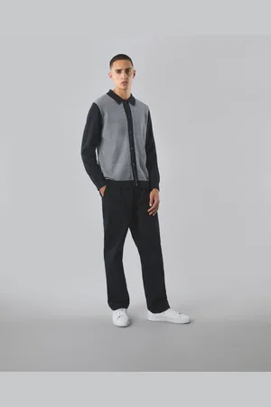 Pretty Green Roxy Knitted Contrast Shirt L