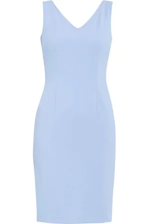 Gina Bacconi Merna Crepe Shift Dress AU 20