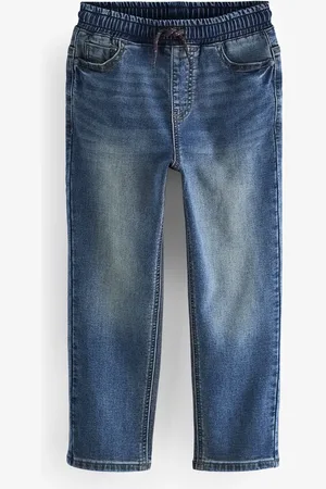 Next Mid Vintage Blue Loose Fit Stretch Elasticated Waist Jeans (3-16yrs) 12 Years (152cm)