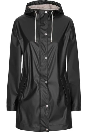 Ilse Jacobsen Straight Fit Lightweight Waterproof Rain Jacket AU 14