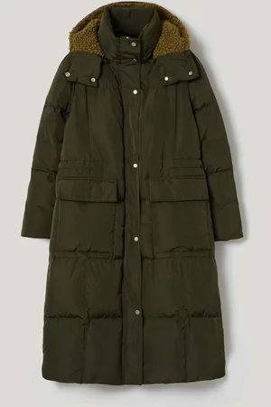 Jigsaw Green Relaxed Longline Puffer Coat 8