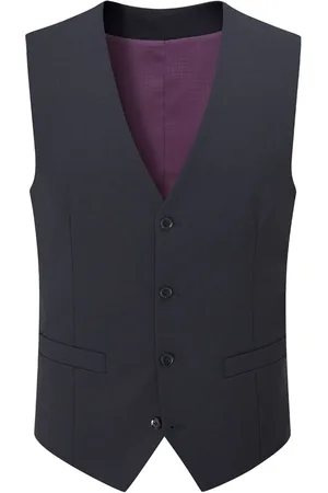 Skopes Navy Blue Single Breasted Wool Rich Darwin Suit Waistcoat 36 R