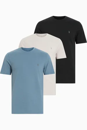 AllSaints AllSaints Grey Brace Short Sleeve Crew T-Shirts 3 Pack XL