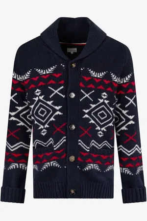 The Little Tailor Chunky Knit Christmas Cardigan L