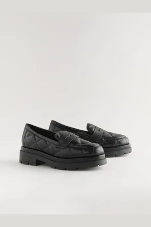 Next Forever Comfort Leather Quilted Chunky Loafers AU 9 (EU 41)