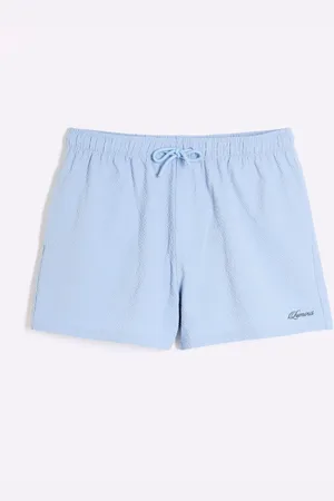 River Island Seersucker Swim Shorts XXS