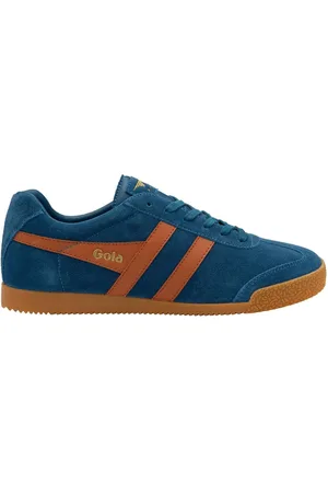 Gola Blue Mens Harrier Suede Lace-Up Trainers AU 9 (EU 43)