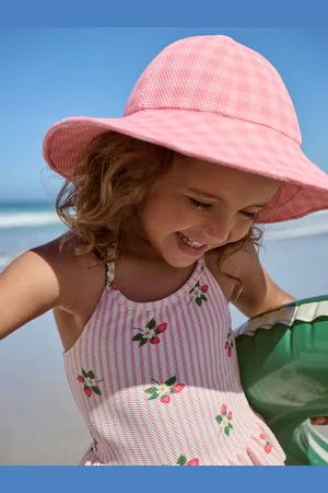 Next Pink Check Swim Hat (3mths-10yrs) 3