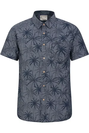 Mountain Warehouse 100% Cotton Tropical Printed Mens Short Sleeved Shirt S