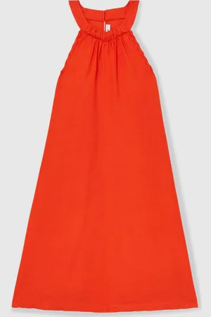 Reiss Erika Whipstitch Sleeveless Midi Dress 134140cm
