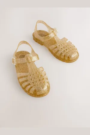Next Gold Glitter Jelly Sandals AU 4 (EU 37)