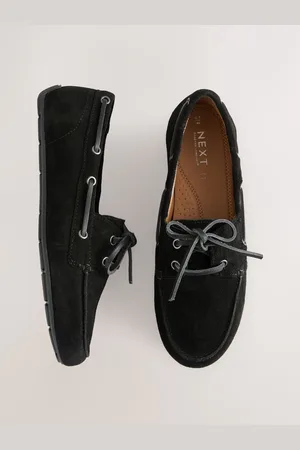Next Extra Wide Fit Forever Comfort Leather Round Toe Slim Boat Shoes AU 9 (EU 41)