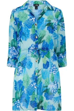 Pour Moi Chiffon Button Through Beach Shirt AU 16