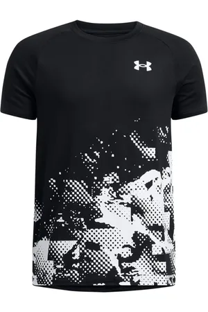 Under Armour Black 100% Cotton Tech Graphic Short Sleeve T-Shirt 11