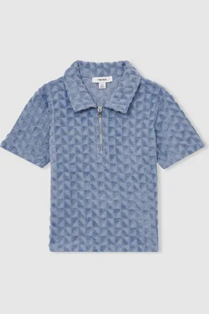 Reiss Jackson 3-9 yrs Textured Towelling Polo Shirt 4