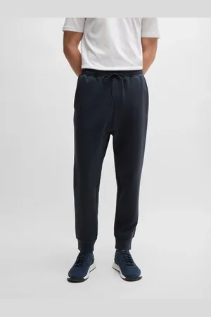 HUGO BOSS Blue Hadiko Straight Fit Stretch Tracksuit Joggers L