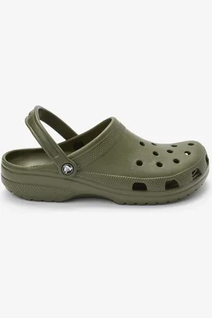 Crocs Khaki Green Adults Classic Clogs AU 5 (EU 36.5)
