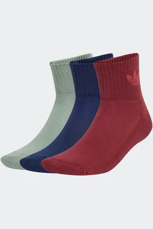 adidas Red Mid Ankle Socks 3 Pack 12.5-1