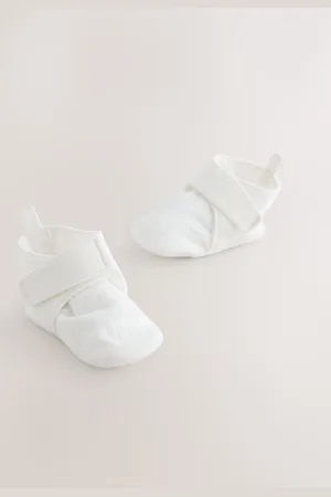 Next Muslin Touch Fastening Baby Bootie Shoes (0-2mths) Upto 3 Months (50