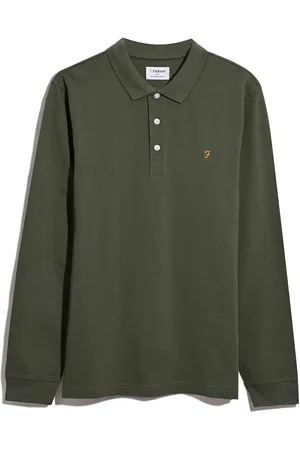 Farah Blanes Long Sleeve Polo Shirt XL