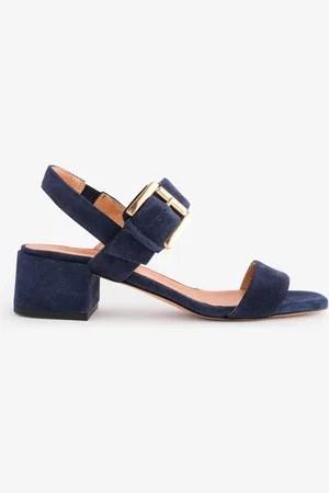 JONES BOOTMAKER Kassidy Single Strap Blue Heels AU 7 (EU 38)