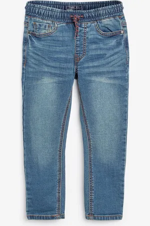 Next Mid Vintage Blue Skinny Fit Stretch Elasticated Waist Jeans (3-16yrs) 7 Years (122cm)