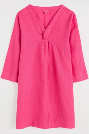 Seasalt Cornwall Pink Golitha Falls 100% Linen Tunic AU 22