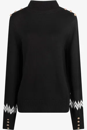 The Little Tailor Button Trim Luxury Knit Christmas Jumper S