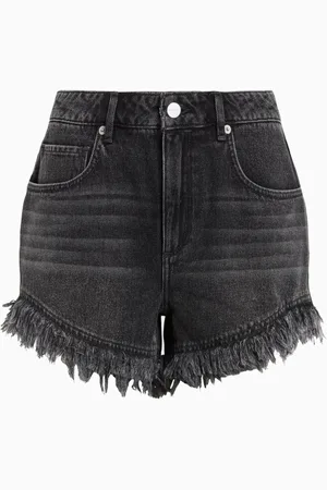 AllSaints AllSaints Astrid Fray 100% Cotton Shorts AU 28