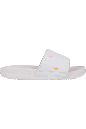Ralph Lauren White Kids Fairview Sliders AU 6 (EU 39.5)