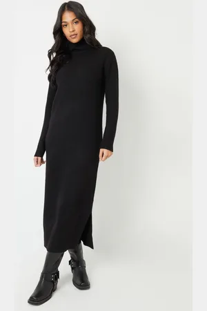 Threadbare Roll Neck Knitted Maxi Dress AU 12