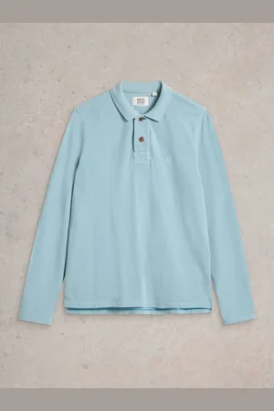 White Stuff Long Sleeve Utility 100% Cotton Polo Shirt XL