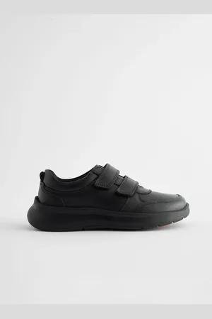 Next Standard Fit (F) Leather 2 Strap Touch Fastening School Shoes AU 6 (EU 39)