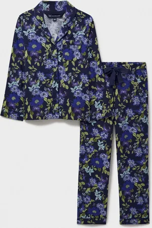 J.Crew Company Blue Brushed 100% Cotton Pyjama Set XS