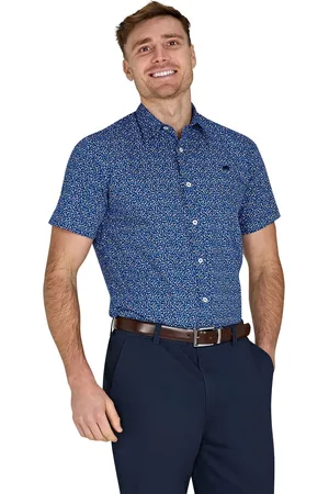 Raging Bull Short Sleeve Flower Bud 100% Cotton Poplin Shirt 6XL